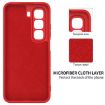 Infinix Hot 50 5G Red Liquid Silicone Dropproof Full Coverage Case - 6