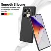 Infinix Note 40S Black Liquid Silicone Dropproof Full Coverage Case - 3