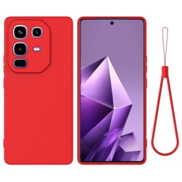 Infinix Note 50 Pro+ Red Liquid Silicone Dropproof Full Coverage Case - 1