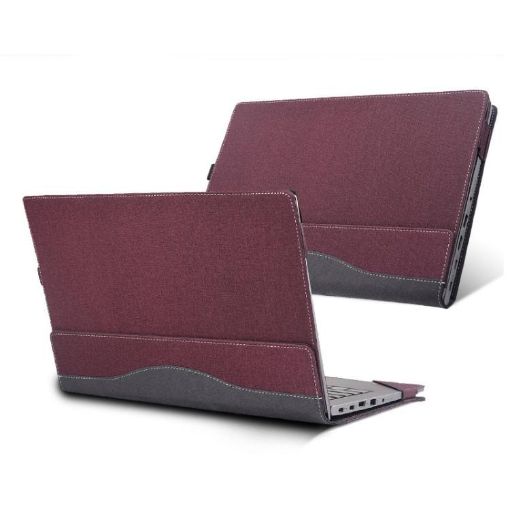Lenovo IdeaPad Flex 5 16ALC7/16IAU7 Leather Case - Wine Red, Shockproof - 1