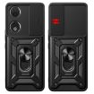 For Honor 90 5G Red Phone Case with Sliding Camera Cover TPU+PC Design - 3