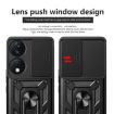 For Honor X7b Red TPU+PC Phone Case with Sliding Camera Cover - 4