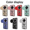For Honor X60 Pro/X9c Rose Gold Sliding Camera Cover TPU+PC Case - 2