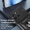 For Honor X8c 4G Gold Phone Case with Sliding Camera Cover TPU+PC Design - 5