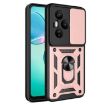 For Honor 400 Pro Rose Gold TPU+PC Phone Case with Sliding Camera Cover - 1