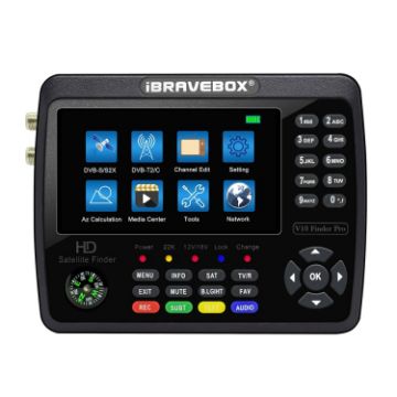 iBRAVEBOX V10 Finder Pro 4.3" Digital Satellite Meter DVB-S/S2/S2X/T/T2/C - 1