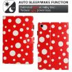 Samsung Galaxy Tab A7 10.4 2020 T500 Leather Case Red White - 5