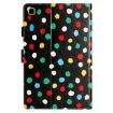 Samsung Galaxy Tab A7 10.4 2020 T500 Leather Case - Black Colorful - 3