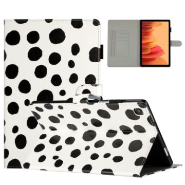 Samsung Galaxy Tab A7 10.4 2020 T500 Leather Case White Black - 1
