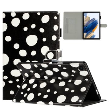 Samsung Galaxy Tab A8 10.5 2021 X200 Leather Tablet Case Black White - 1