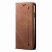 Motorola Edge 40 Neo Brown Denim Texture Flip Leather Phone Case - 2