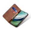 Motorola Edge 40 Neo Brown Denim Texture Flip Leather Phone Case - 4