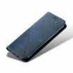 Motorola Edge 40 Neo Blue Denim Texture Flip Leather Phone Case - 6