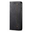 Motorola Moto G04/G24 Denim Texture Flip Leather Case - Black - 3