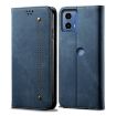 Motorola Edge 50 Fusion Denim Texture Flip Leather Case - Blue - 1