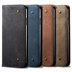Motorola Edge 50 Fusion Denim Texture Flip Leather Case - Blue - 7