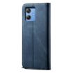 Motorola Moto G54 Power 5G Blue Denim Texture Flip Leather Case - 3