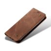 Motorola Edge 50 5G Brown Denim Texture Flip Leather Case - 6