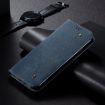 Moto G35 Denim Texture Flip Leather Phone Case - Blue - 2