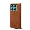 Moto G56 5G Brown Denim Texture Flip Leather Case - 3
