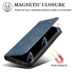 Motorola Edge 5G 2025 Leather Phone Case - Blue Oil Wax Texture - 7