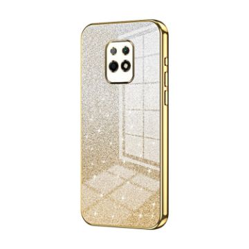 Xiaomi Redmi 10X 5G Gold Glitter Gradient Electroplated Phone Case - 1