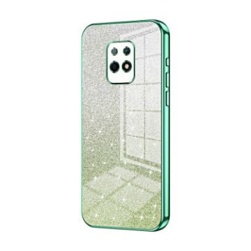 Xiaomi Redmi 10X 5G Green Glitter Gradient Electroplated Phone Case - 1