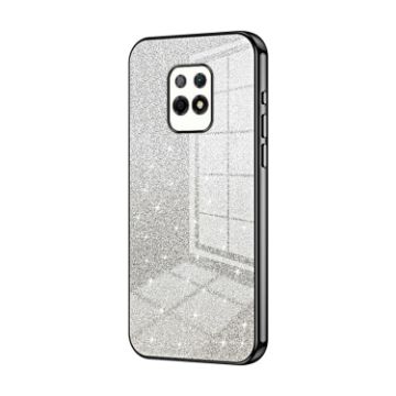 Xiaomi Redmi 10X 5G Glitter Gradient Electroplated Case - Black - 1
