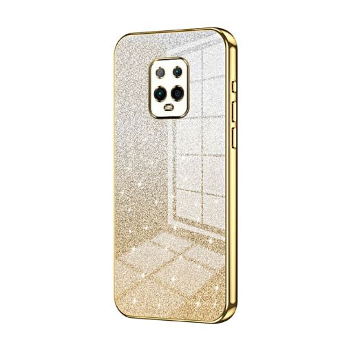 Xiaomi Redmi 10X Pro 5G Gold Glitter Gradient Phone Case - 1