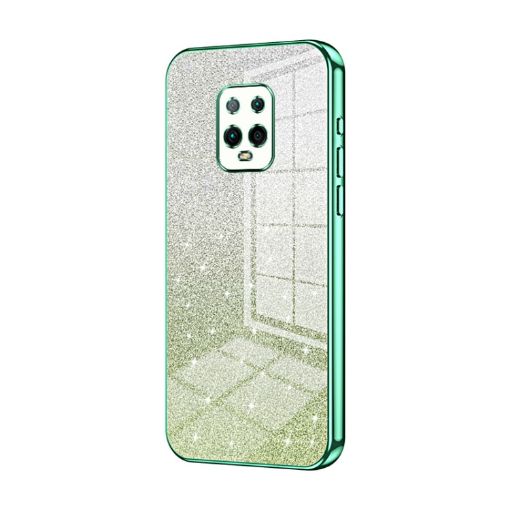 Xiaomi Redmi 10X Pro 5G Green Glitter Electroplated Phone Case - 1
