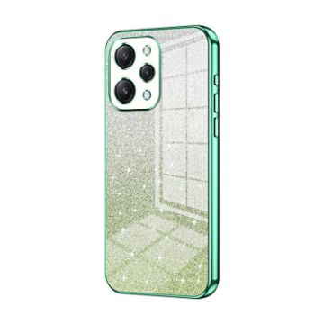 Xiaomi Redmi 12/Note 12R Gradient Glitter Electroplated Case Green - 1