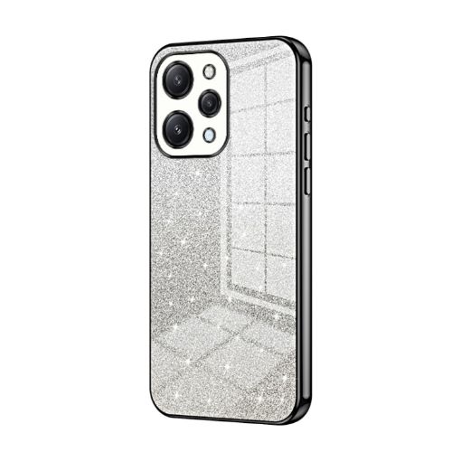 Xiaomi Redmi 12/Note 12R Glitter Gradient Electroplated Case Black - 1