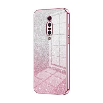 Xiaomi Redmi K20/K20 Pro Pink Glitter Gradient Electroplated Phone Case - 1