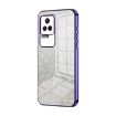 Xiaomi Redmi K50/K50 Pro Purple Glitter Gradient Electroplated Case - 1