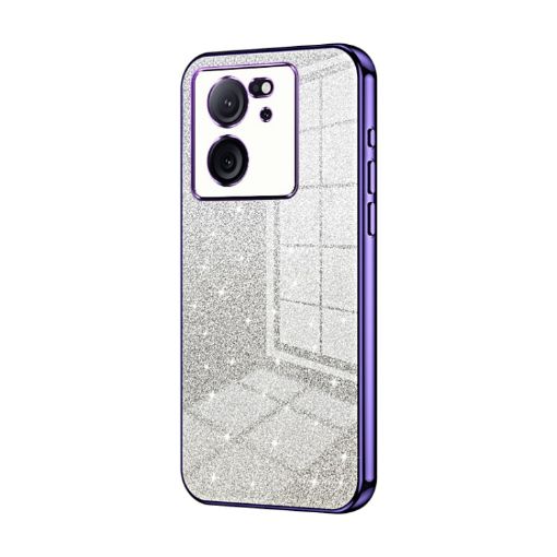 Xiaomi Redmi K60 Ultra/13T Gradient Glitter Electroplated Case Purple - 1