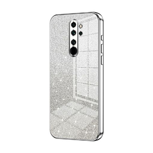 Xiaomi Redmi Note 8 Pro Silver Gradient Glitter Electroplated Case - 1