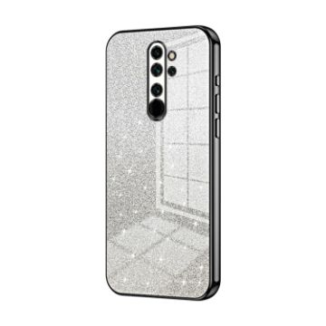 Xiaomi Redmi Note 8 Pro Black Gradient Glitter Electroplated Case - 1
