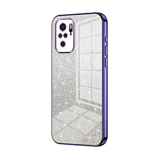 Xiaomi Redmi Note 10/10S Purple Gradient Glitter Phone Case - 1