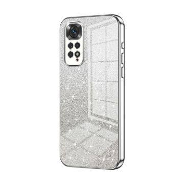 Xiaomi Redmi Note 11/11S Glitter Gradient Electroplated Case Silver - 1