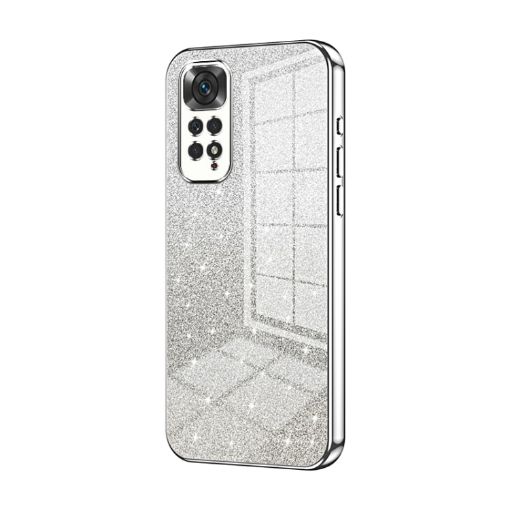 Xiaomi Redmi Note 11/11S Glitter Gradient Electroplated Case Silver - 1