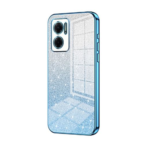 Xiaomi Redmi Note 11E/Redmi 10 5G Glitter Gradient Phone Case Blue - 1