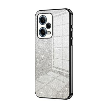 Xiaomi Redmi Note 12 Pro 5G Glitter Gradient Electroplated Case Black - 1