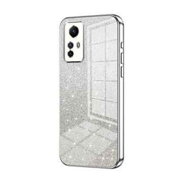 Xiaomi Redmi Note 12S Silver Glitter Gradient Electroplated Phone Case - 1