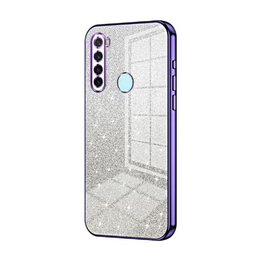 Xiaomi Redmi Note 8/2021 Gradient Glitter Electroplated Case Purple - 1