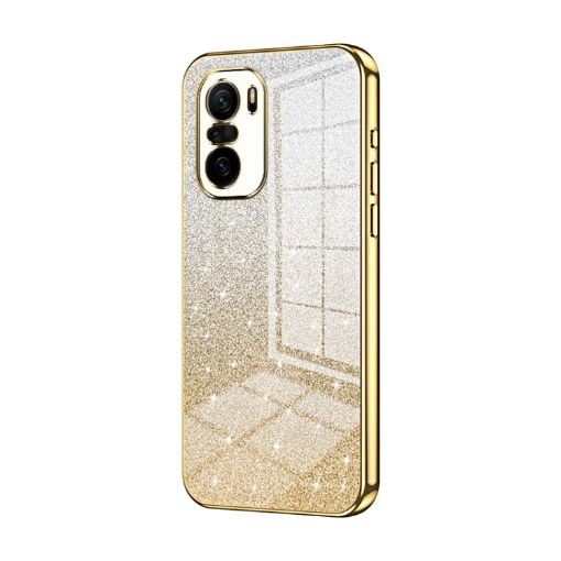 Xiaomi Redmi K40/K40 Pro/Pro+ Gold Glitter Gradient Phone Case - 1