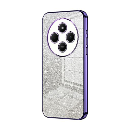 Redmi 14R Purple Gradient Glitter Electroplated Phone Case - 1