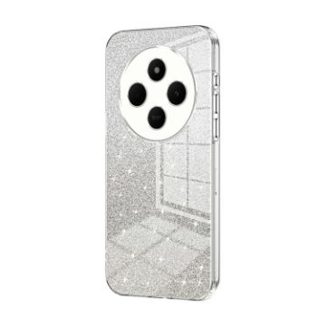 Redmi 14R Gradient Glitter Powder Electroplated Transparent Phone Case - 1