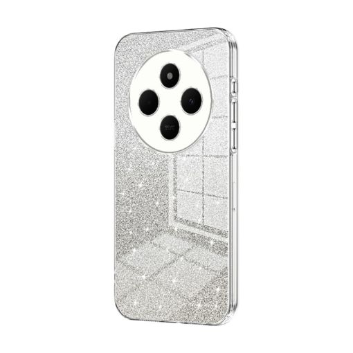 Redmi 14R Gradient Glitter Powder Electroplated Transparent Phone Case - 1