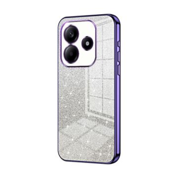 Redmi Note 14 5G Purple Glitter Gradient Electroplated Phone Case - 1