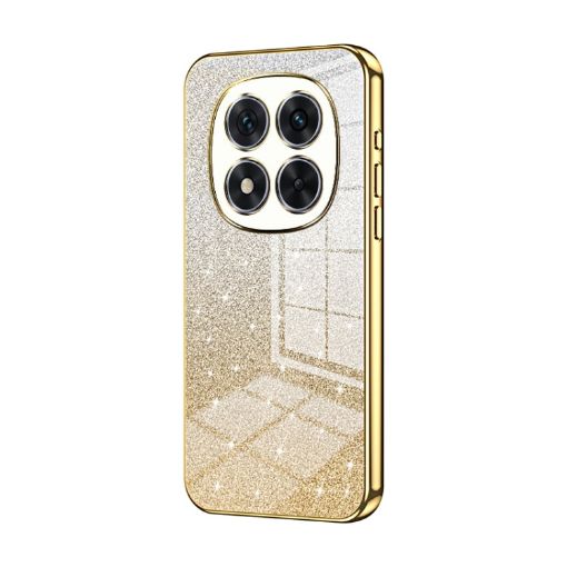 Redmi Note 14 Pro 5G Gold Gradient Glitter Electroplated Phone Case - 1